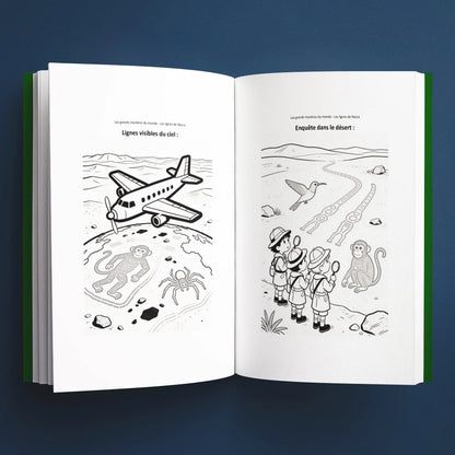 Coloriages du livre pour enfants Les lignes de Nazca : la vraie histoire derrière le mystère (6-12 ans)