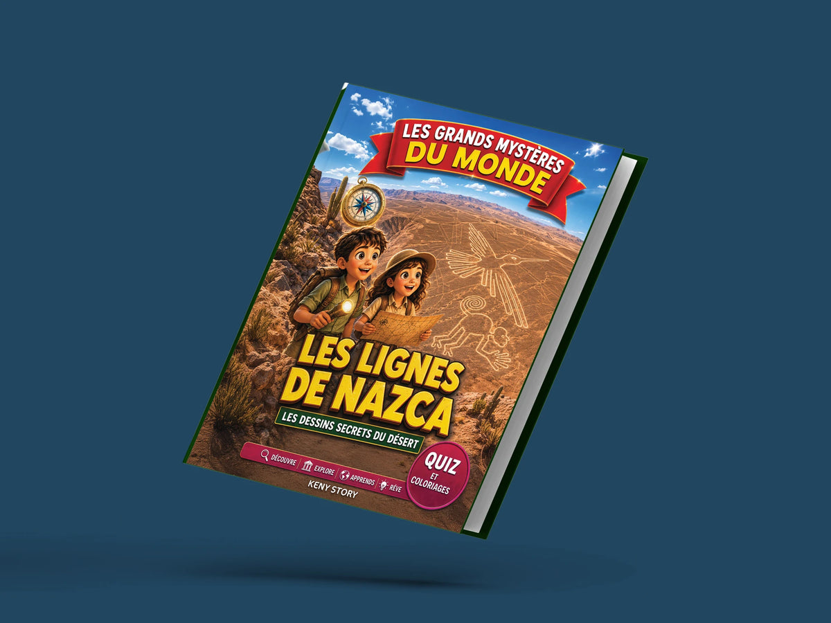 Couverture du livre pour enfants Les lignes de Nazca : la vraie histoire derrière le mystère (6-12 ans)