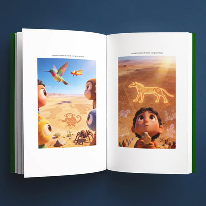 Illustrations du livre pour enfants Les lignes de Nazca : la vraie histoire derrière le mystère (6-12 ans)