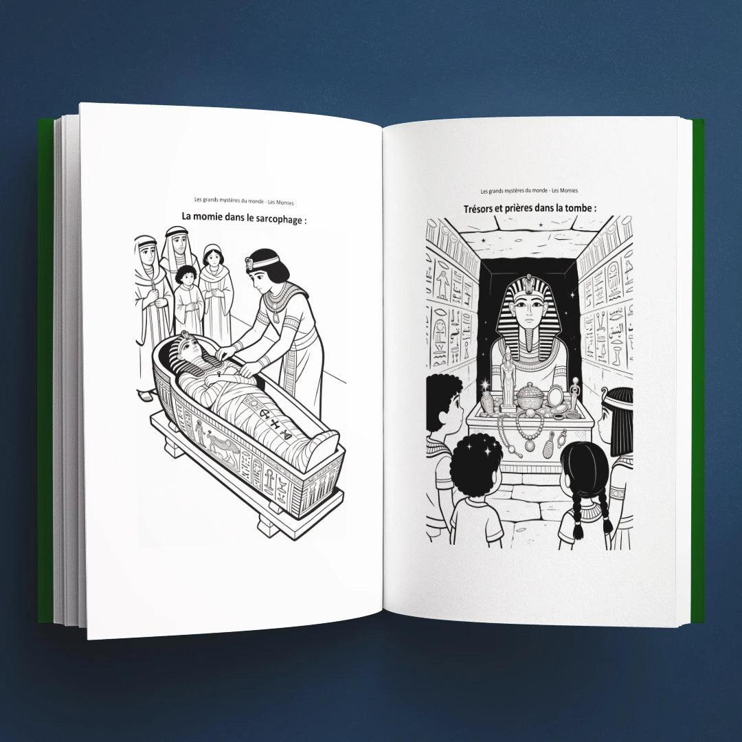 Coloriages du livre pour enfants Les momies : la vraie histoire derrière le mystère (6-12 ans)