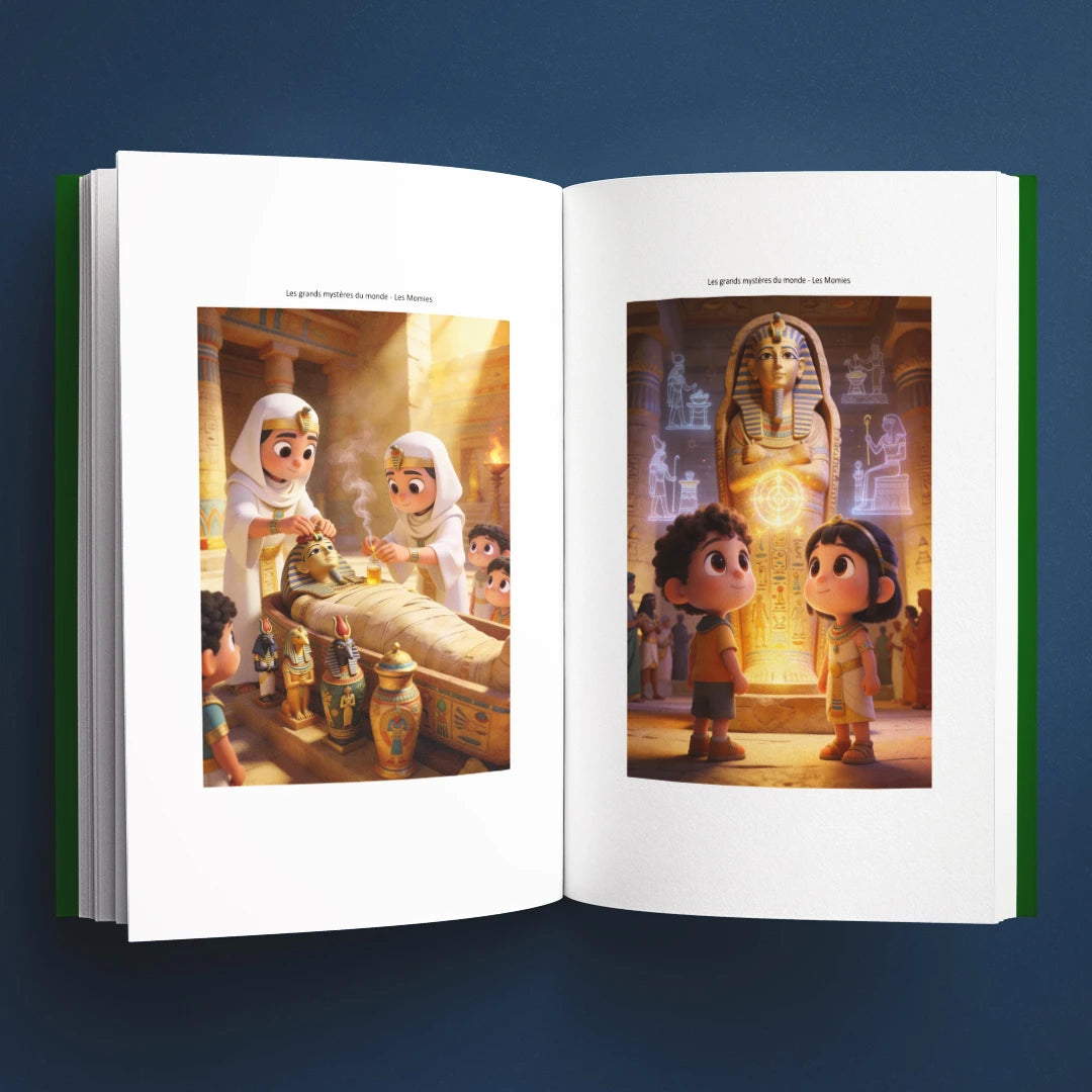 Illustrations du livre pour enfants Les momies : la vraie histoire derrière le mystère (6-12 ans)