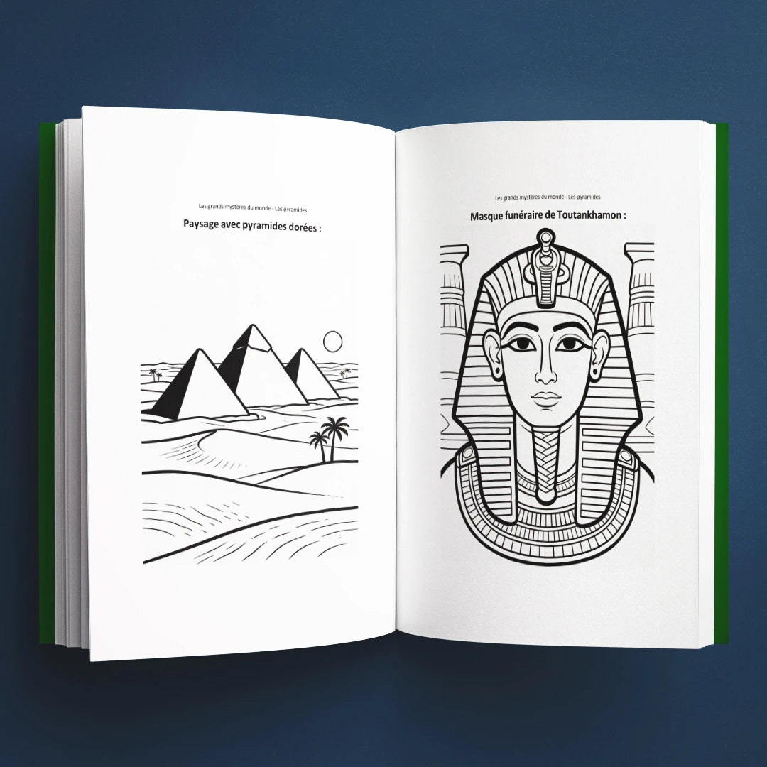 Coloriages du livre pour enfants Les pyramides : la vraie histoire derrière le mystère (6-12 ans)