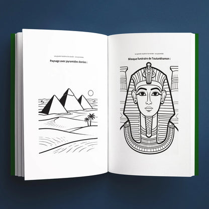 Coloriages du livre pour enfants Les pyramides : la vraie histoire derrière le mystère (6-12 ans)