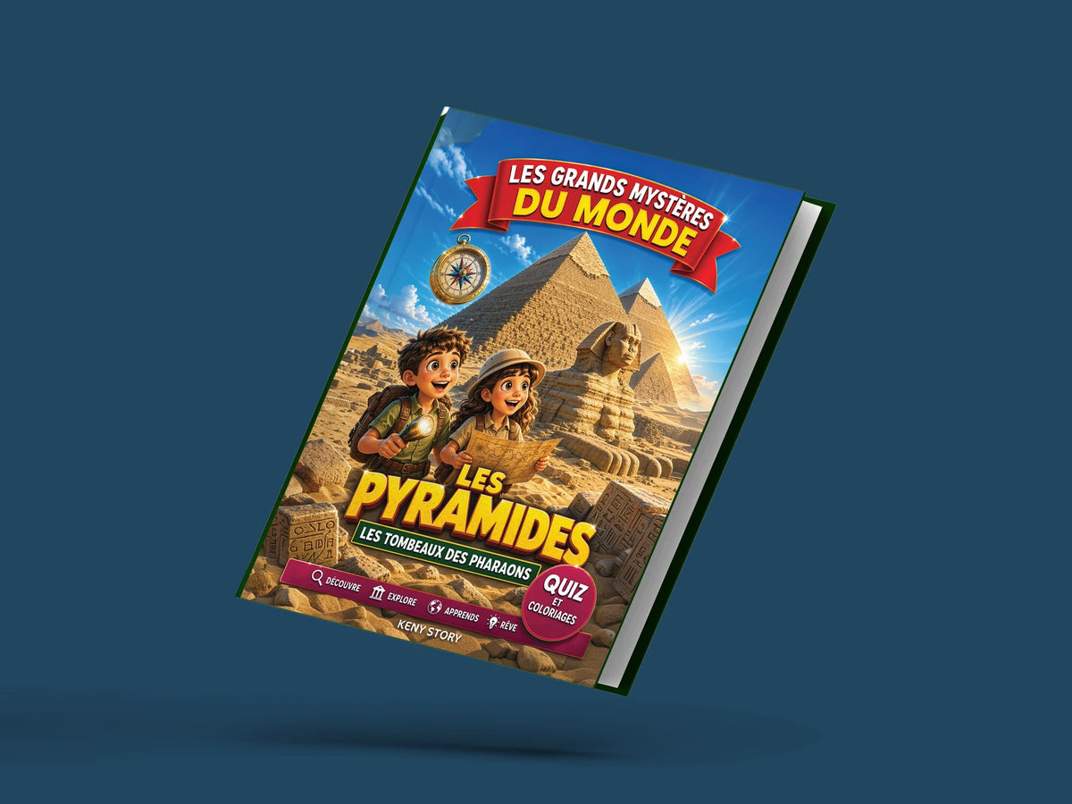 Couverture du livre pour enfants Les pyramides : la vraie histoire derrière le mystère (6-12 ans)