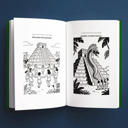Coloriages du livre pour enfants Les pyramides mayas : la vraie histoire derrière le mystère (6-12 ans)