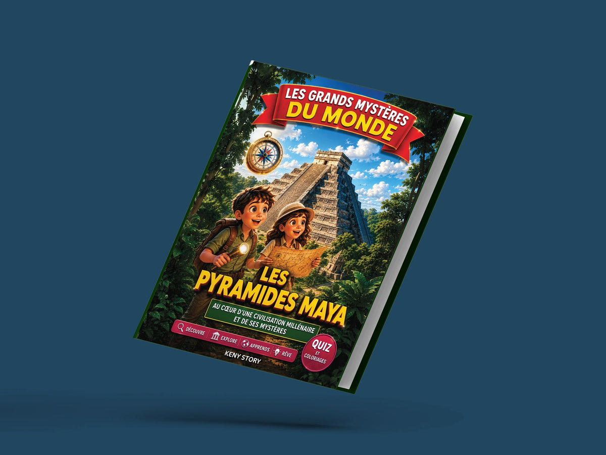 Couverture du livre pour enfants Les pyramides mayas : la vraie histoire derrière le mystère (6-12 ans)
