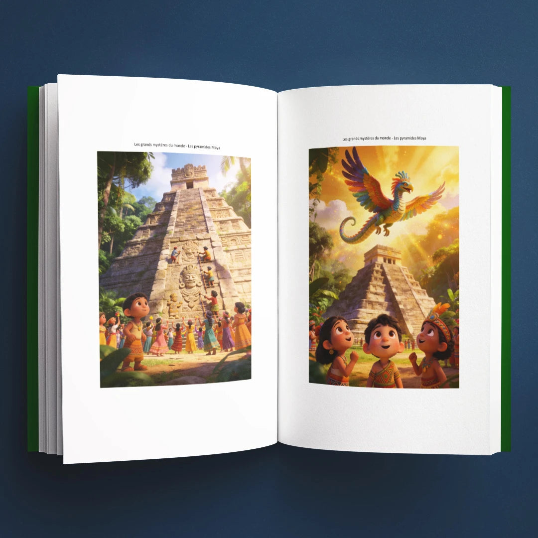 Illustrations du livre pour enfants Les pyramides mayas : la vraie histoire derrière le mystère (6-12 ans)