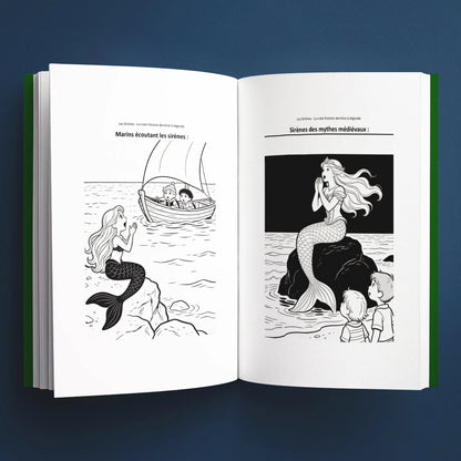 Coloriages du livre pour enfants Les sirènes : la vraie histoire derrière la légende (6-12 ans)