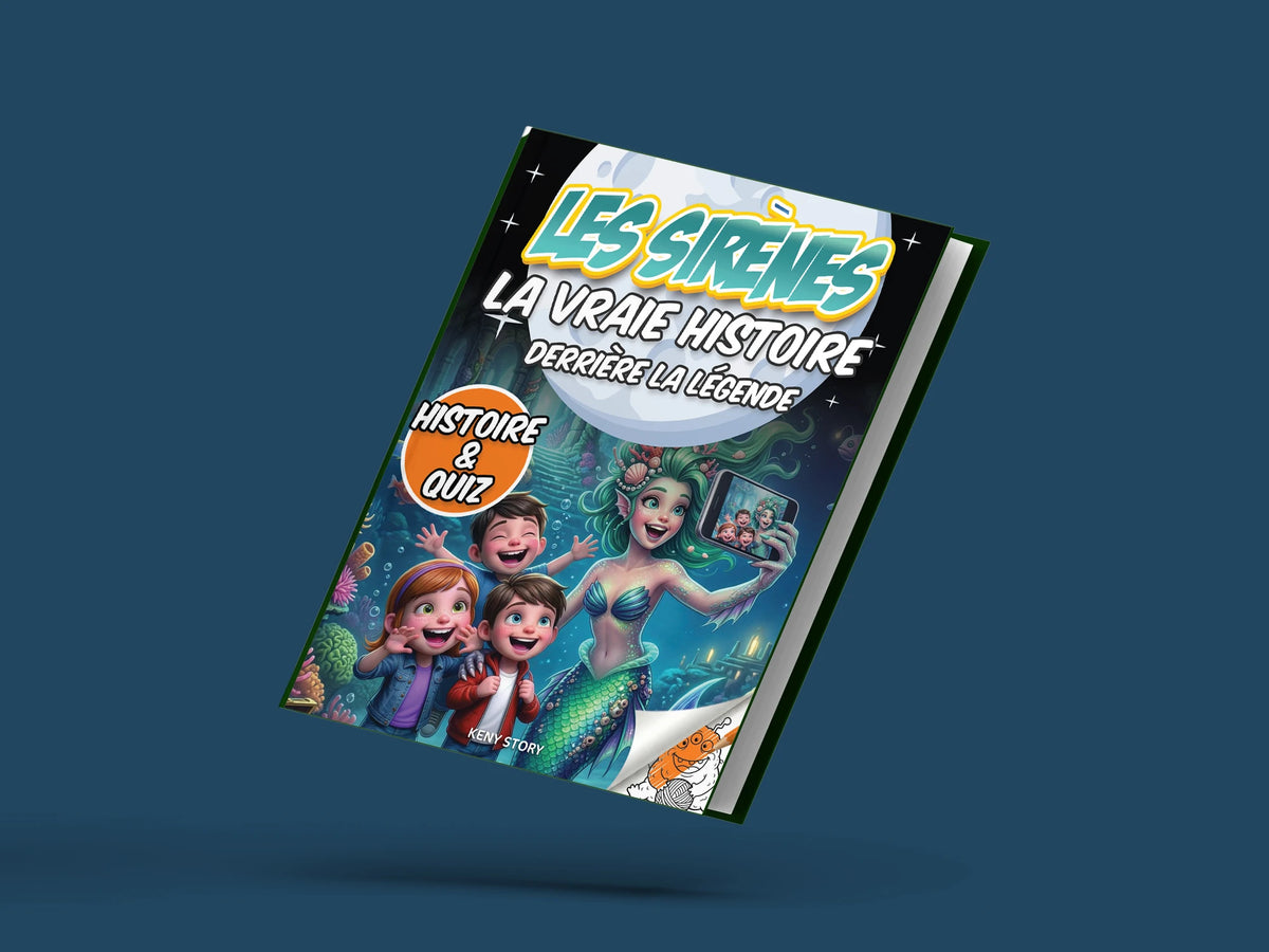 Couverture du livre pour enfants Les sirènes : la vraie histoire derrière la légende (6-12 ans)