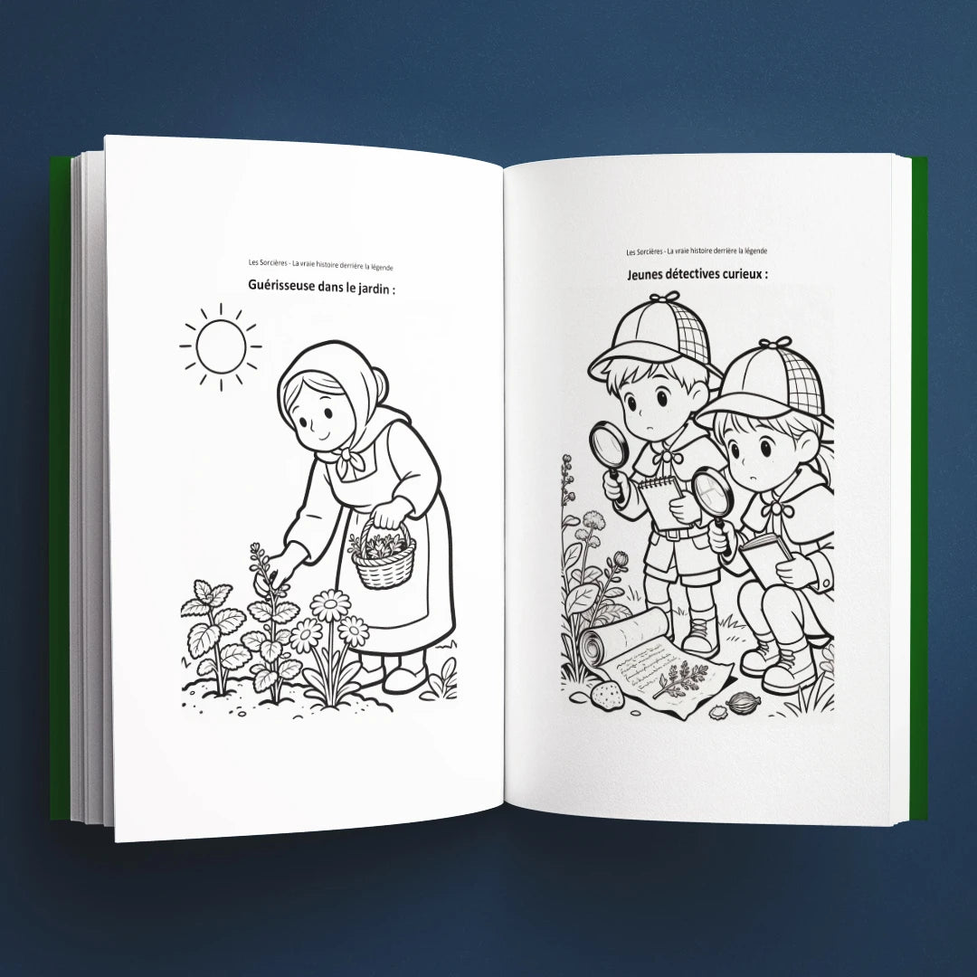 Coloriages du livre pour enfants Les sorcières : la vraie histoire derrière la légende (6-12 ans)