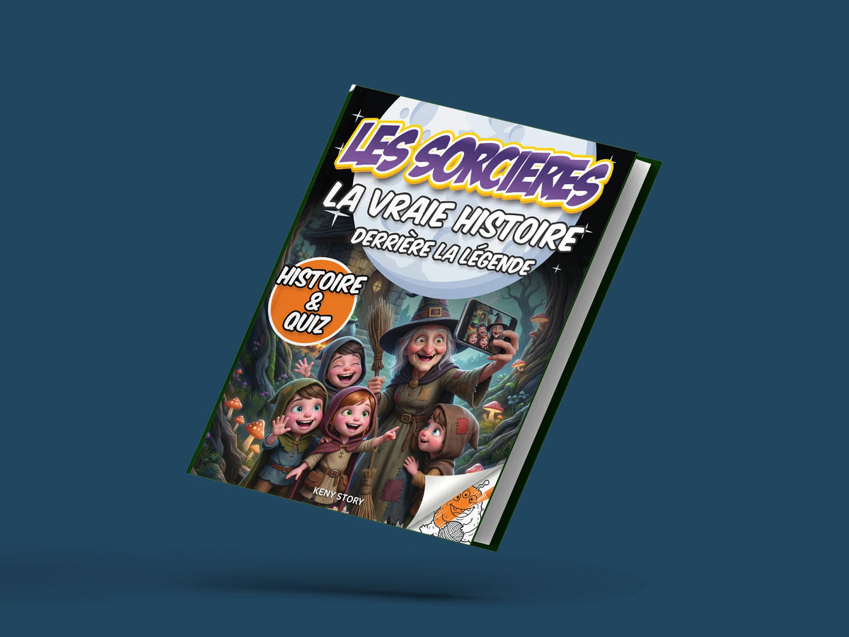 Couverture du livre pour enfants Les sorcières : la vraie histoire derrière la légende (6-12 ans)