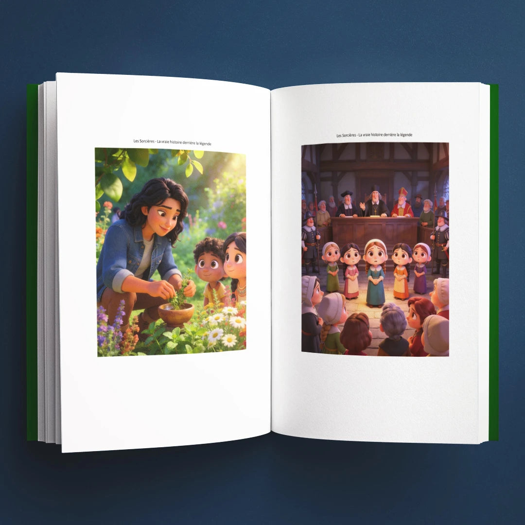 Illustrations du livre pour enfants Les sorcières : la vraie histoire derrière la légende (6-12 ans)