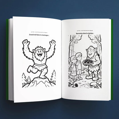 Coloriages du livre pour enfants Les trolls : la vraie histoire derrière la légende (6-12 ans)
