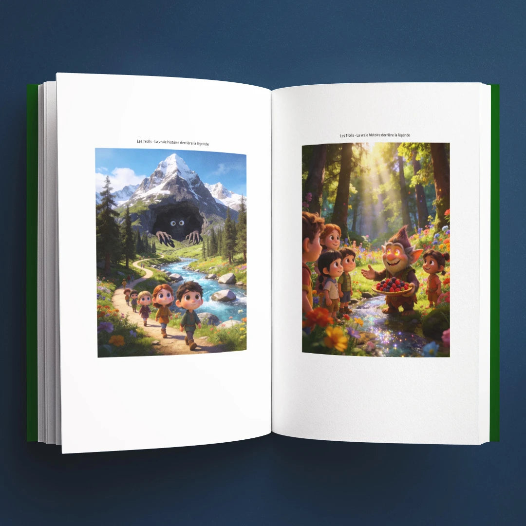 Illustrations du livre pour enfants Les trolls : la vraie histoire derrière la légende (6-12 ans)