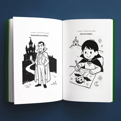 Coloriages du livre pour enfants Les vampires : la vraie histoire derrière la légende (6-12 ans)