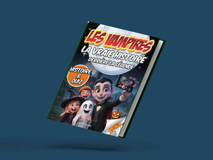 Couverture du livre pour enfants Les vampires : la vraie histoire derrière la légende (6-12 ans)