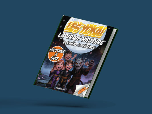 Couverture du livre pour enfants Les yokai : la vraie histoire derrière la légende (6-12 ans)
