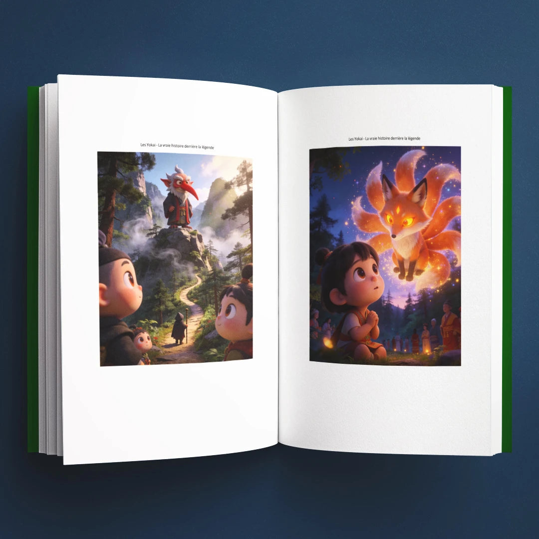 Illustrations du livre pour enfants Les yokai : la vraie histoire derrière la légende (6-12 ans)