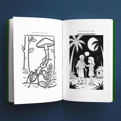 Coloriages du livre pour enfants Les zombies : la vraie histoire derrière le mystère (6-12 ans)
