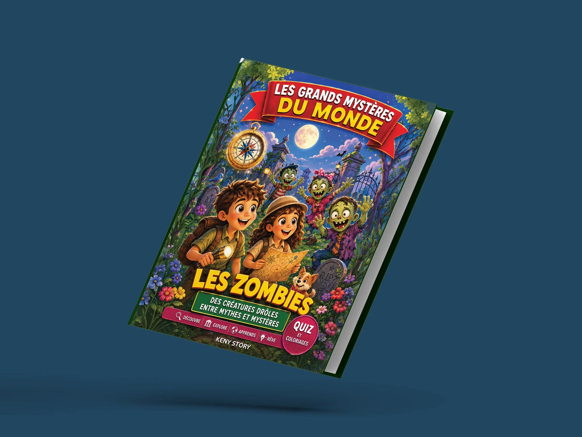 Couverture du livre pour enfants Les zombies : la vraie histoire derrière le mystère (6-12 ans)