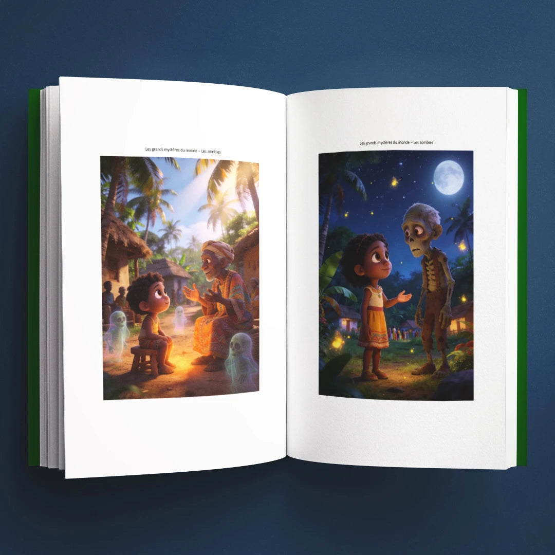 Illustrations du livre pour enfants Les zombies : la vraie histoire derrière le mystère (6-12 ans)