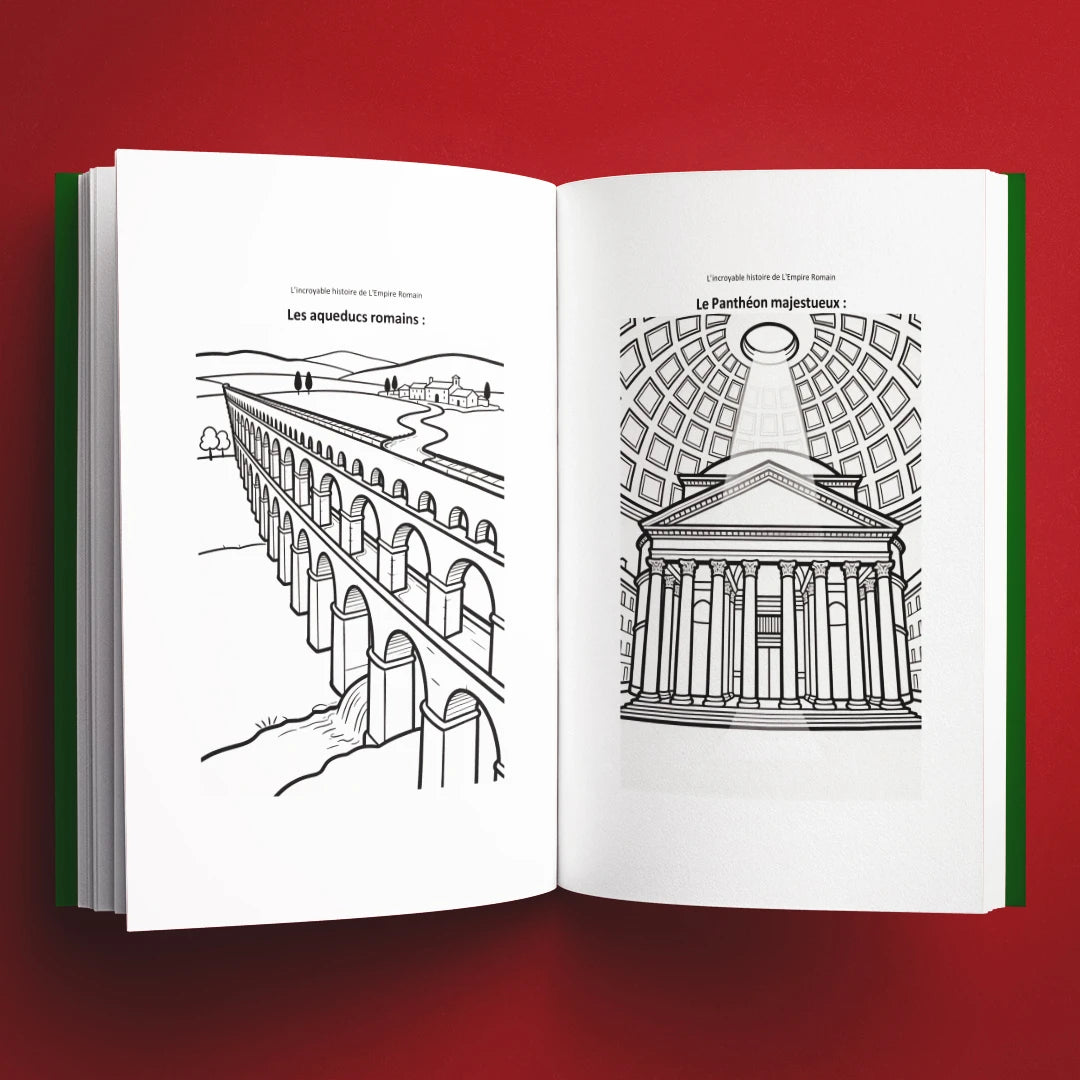 Coloriages du livre pour enfants L'incroyable histoire de l'Empire romain (7-12 ans)