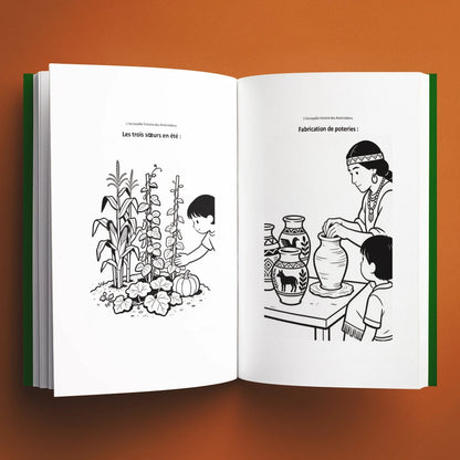 Coloriages du livre pour enfants L'incroyable histoire des Amérindiens (7-12 ans)