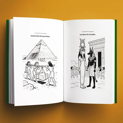 Coloriages du livre pour enfants L'incroyable histoire des Égyptiens (7-12 ans)