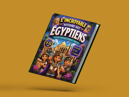 Couverture du livre pour enfants L'incroyable histoire des Égyptiens (7-12 ans)
