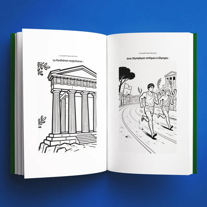 Coloriages du livre pour enfants L'incroyable histoire des Grecs (7-12 ans)