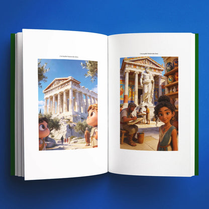 Illustrations du livre pour enfants L'incroyable histoire des Grecs (7-12 ans)