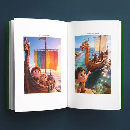 Illustrations du livre pour enfants L'incroyable histoire des Vikings (7-12 ans)