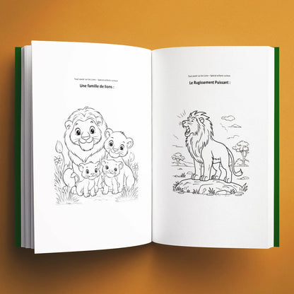 Coloriages du livre pour enfants Tout savoir sur les lions (6-12 ans)