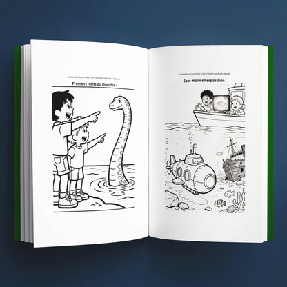 Coloriages du livre pour enfants Le Monstre du Loch Ness : la vraie histoire derrière la légende (6-12 ans)