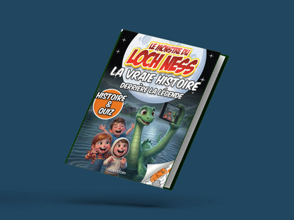 Couverture du livre pour enfants Le Monstre du Loch Ness : la vraie histoire derrière la légende (6-12 ans)