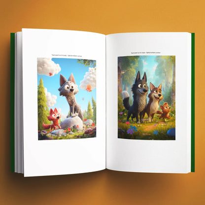Illustrations du livre pour enfants Tout savoir sur les loups (6-12 ans)