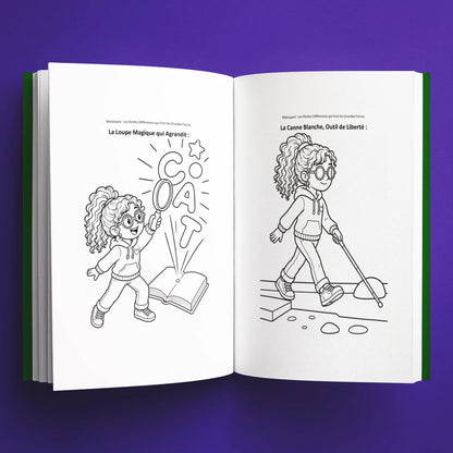 Coloriages du livre pour enfants Malvoyant : les petites différences qui font les grandes forces (6-12 ans)