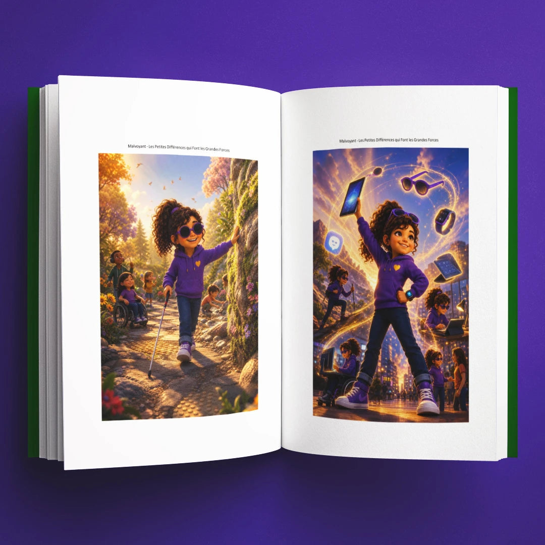 Illustrations du livre pour enfants Malvoyant : les petites différences qui font les grandes forces (6-12 ans)