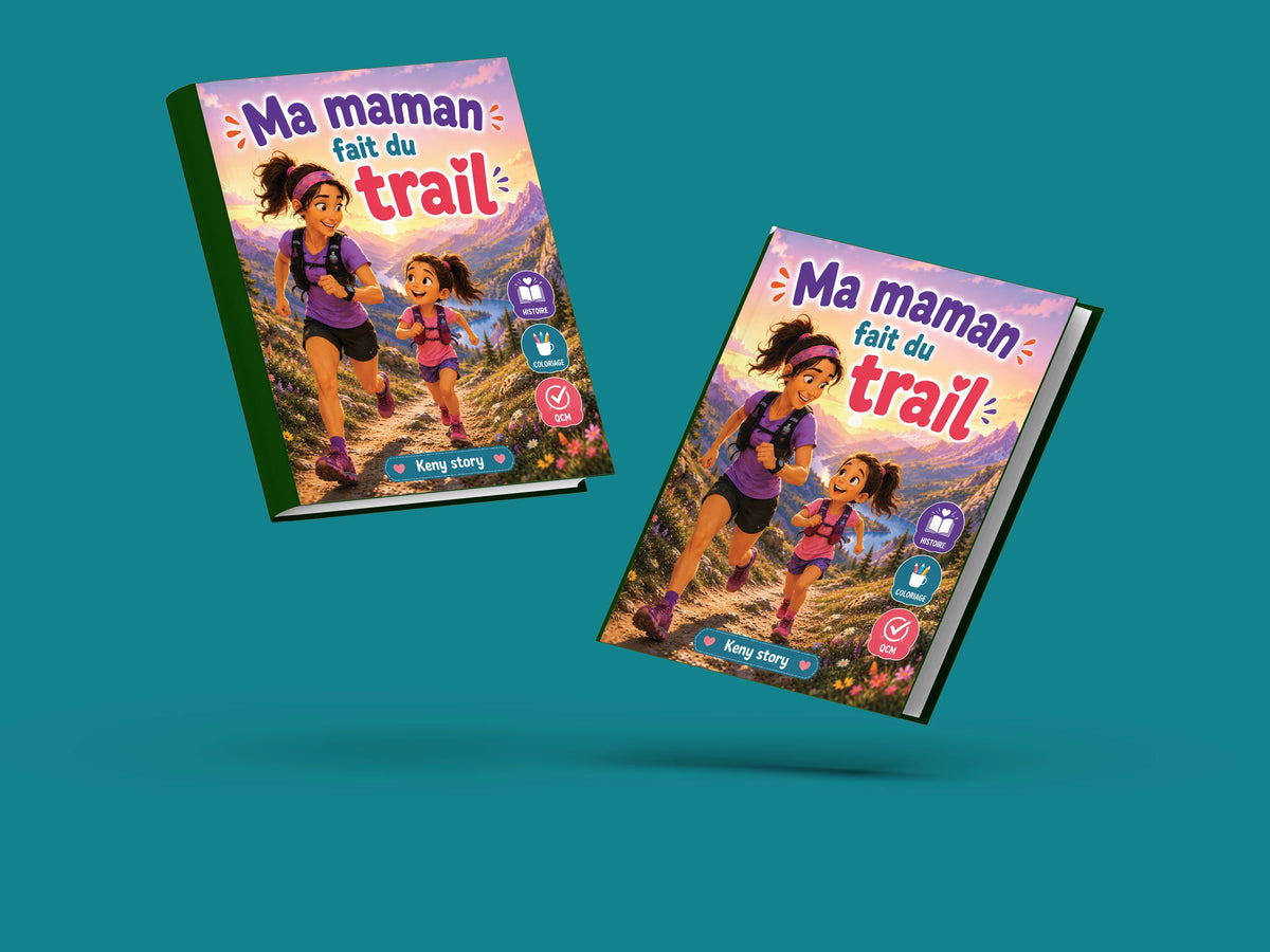 Couverture du livre pour enfants Ma maman fait du trail (3-8 ans)