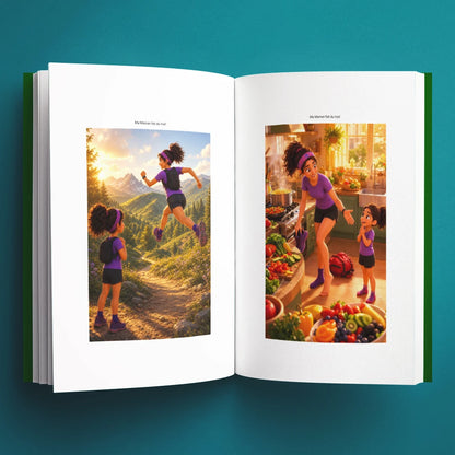 Illustrations du livre pour enfants Ma maman fait du trail (3-8 ans)