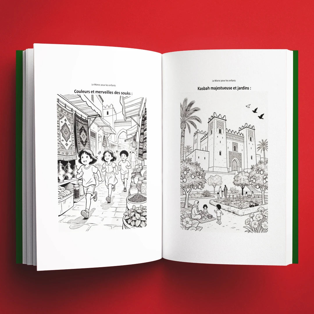 Coloriages du livre pour enfants Le Maroc pour les enfants (6-12 ans)