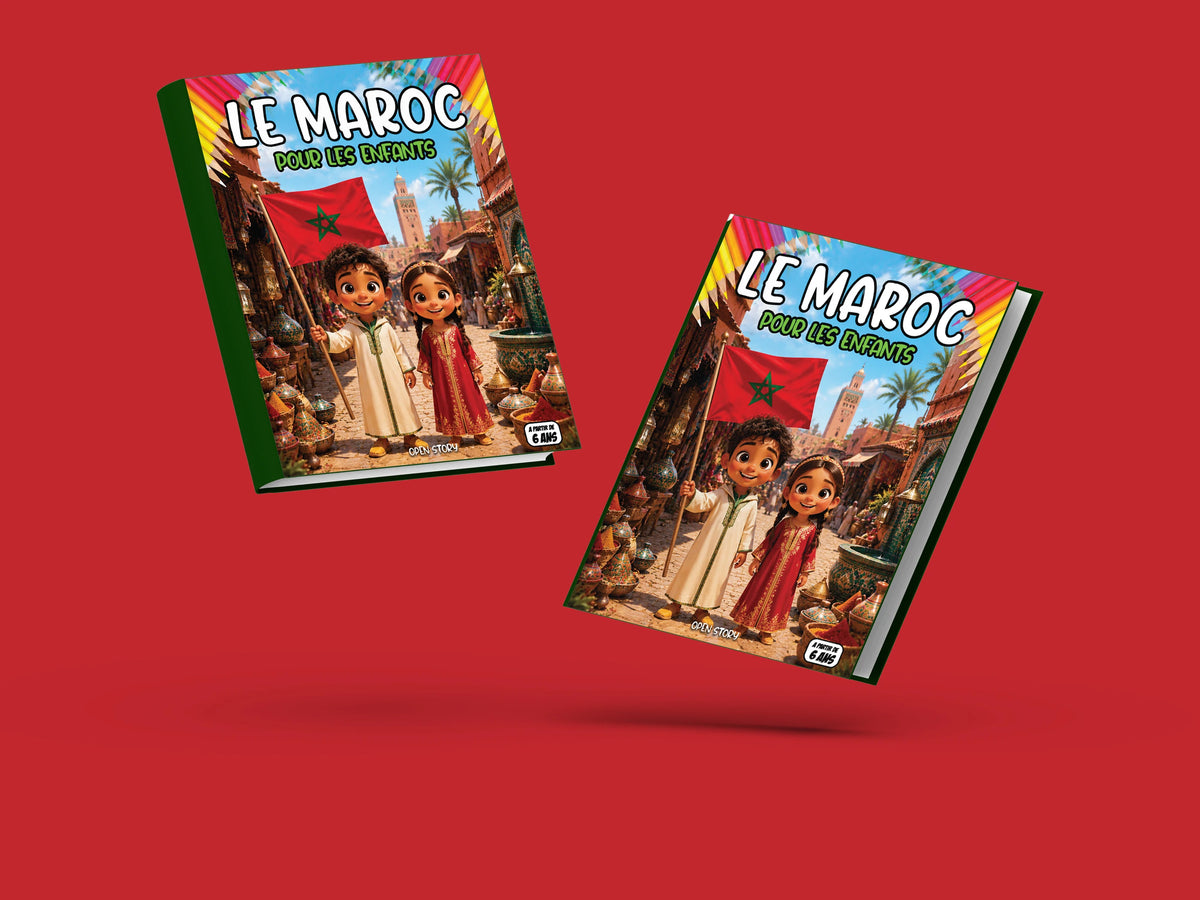 Couverture du livre pour enfants Le Maroc pour les enfants (6-12 ans)
