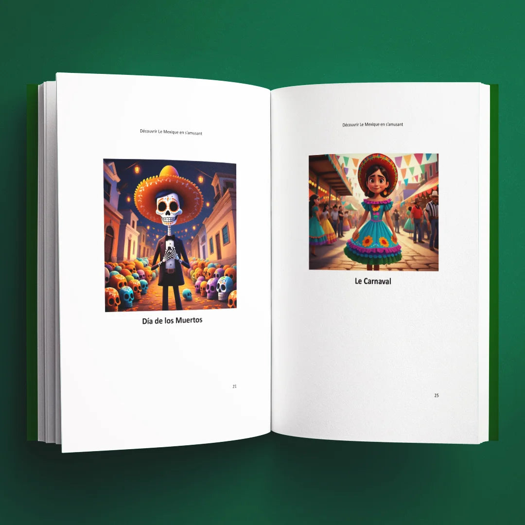 Illustrations du livre pour enfants Découvrir le Mexique en s'amusant (6-12 ans)