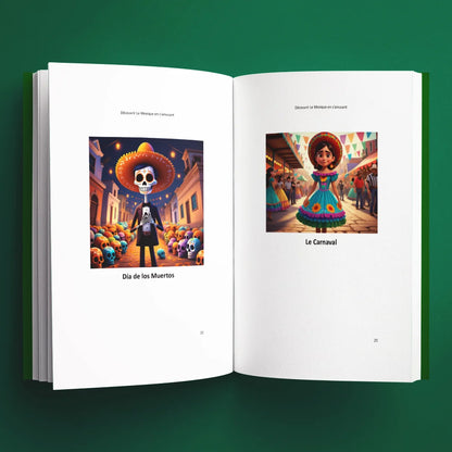 Illustrations du livre pour enfants Découvrir le Mexique en s'amusant (6-12 ans)