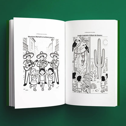 Coloriages du livre pour enfants Le Mexique pour les enfants (6-12 ans)