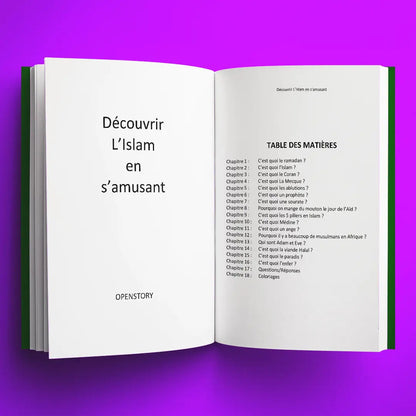 Illustrations du livre Découvrir l'Islam en s'amusant, inclus dans le pack