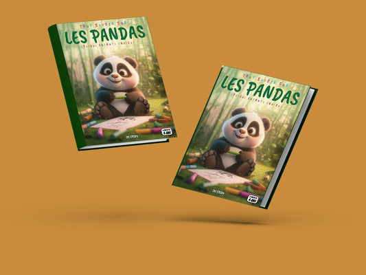 Couverture du livre pour enfants Tout savoir sur les pandas (6-12 ans)