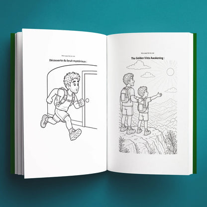 Coloriages du livre pour enfants Mon papa fait du trail (3-8 ans)