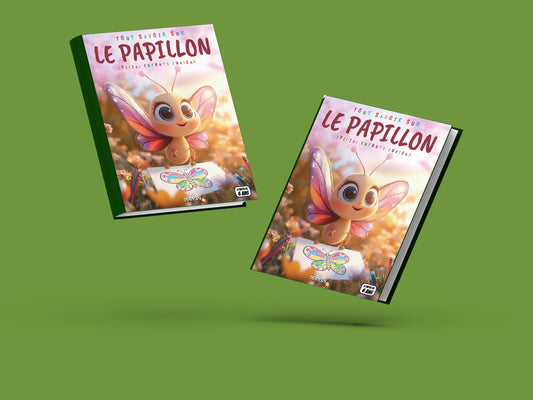 Couverture du livre pour enfants Tout savoir sur les papillons (6-12 ans)