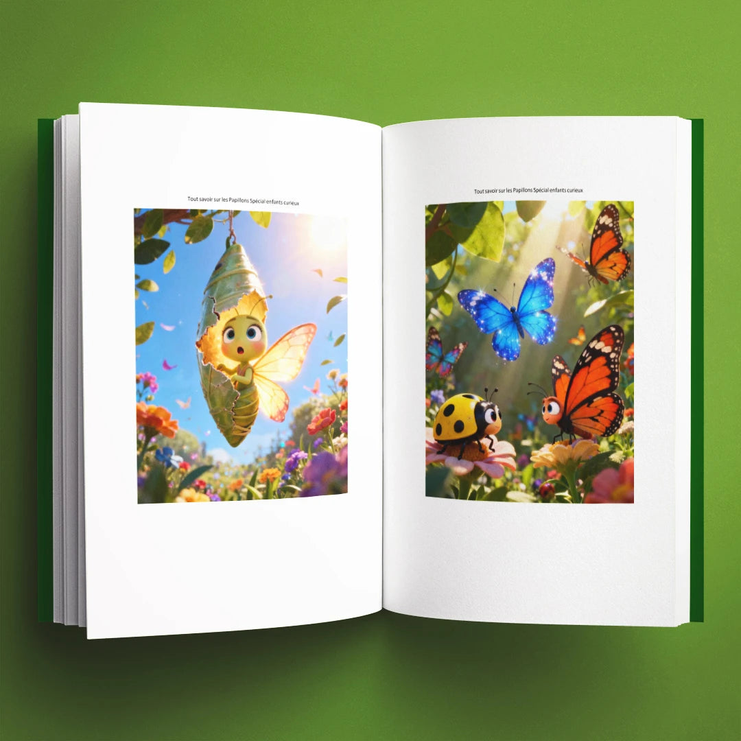 Illustrations du livre pour enfants Tout savoir sur les papillons (6-12 ans)